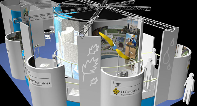 Concept 3D / komprimerad upplevelsemonter / Flygt