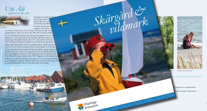 Turistbroschyr Skärgård & vildmark, 40-sidig / Haninge kommun