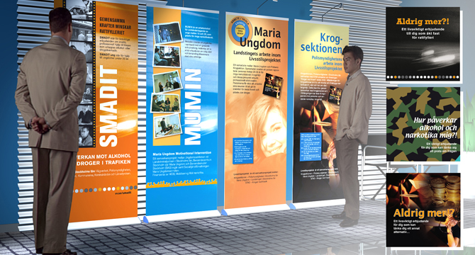 Skärmutställning mot Alkohol och droger / Maria ungdom