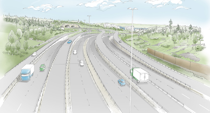 Tunnel E4/E20 Vårby / Trafikverket