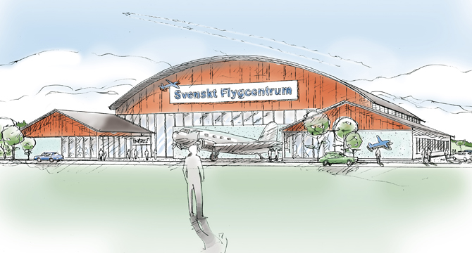 Idélösningar och visualiseringar av utställningsprojekt där nyrenoverade DC:3an ingår